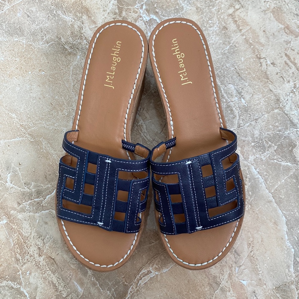 J. McLaughlin Piper Cork Wedge Sandal